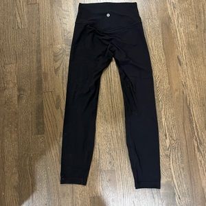 Lululemon- black align leggings, size 4, perfectly good condition